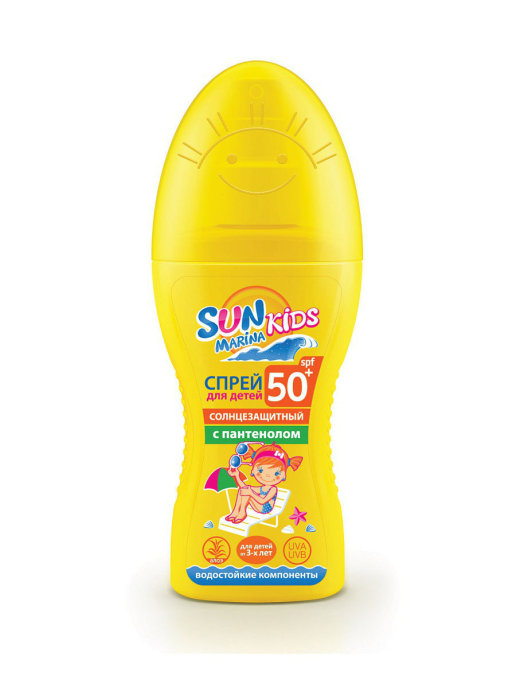 картинка Sun Marina Kids - спрей солнцезащитный для детей SPF 50+ 150 мл