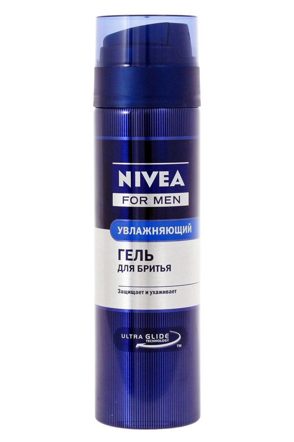 картинка Нивея / Nivea For Men - Гель для бритья Увлажняющий, синий, 200 мл