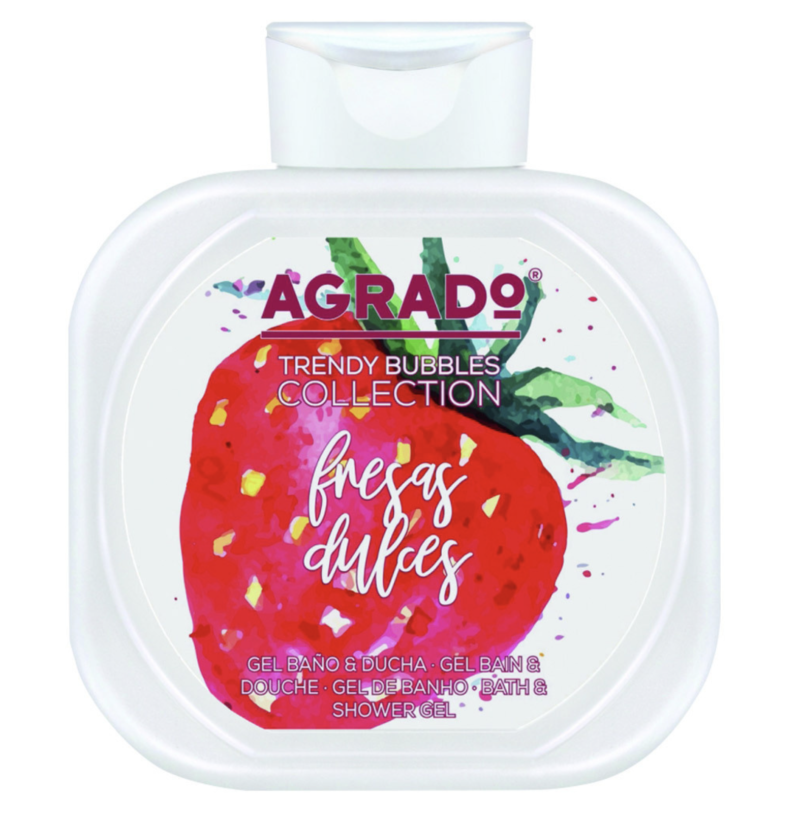 картинка Аградо / Agrado - Гель для ванны и душа Sweet Strawberries 750 мл