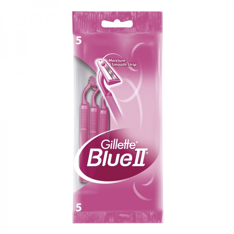 картинка Джилет / Gillette Blue2 - Одноразовые станки для бритья женские 5 шт