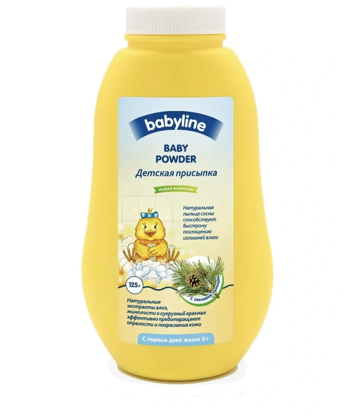 картинка Бэйби Лайн / Babyline Nature - Присыпка детская Baby Powder 0+ с сосновой пыльцой 125 г