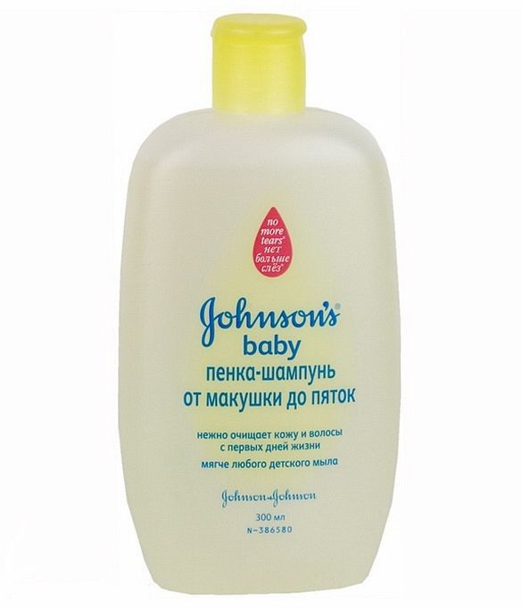картинка Джонсонс Бэйби / Johnson`s Baby - Шампунь-пенка детский От макушки до пяток 300 мл