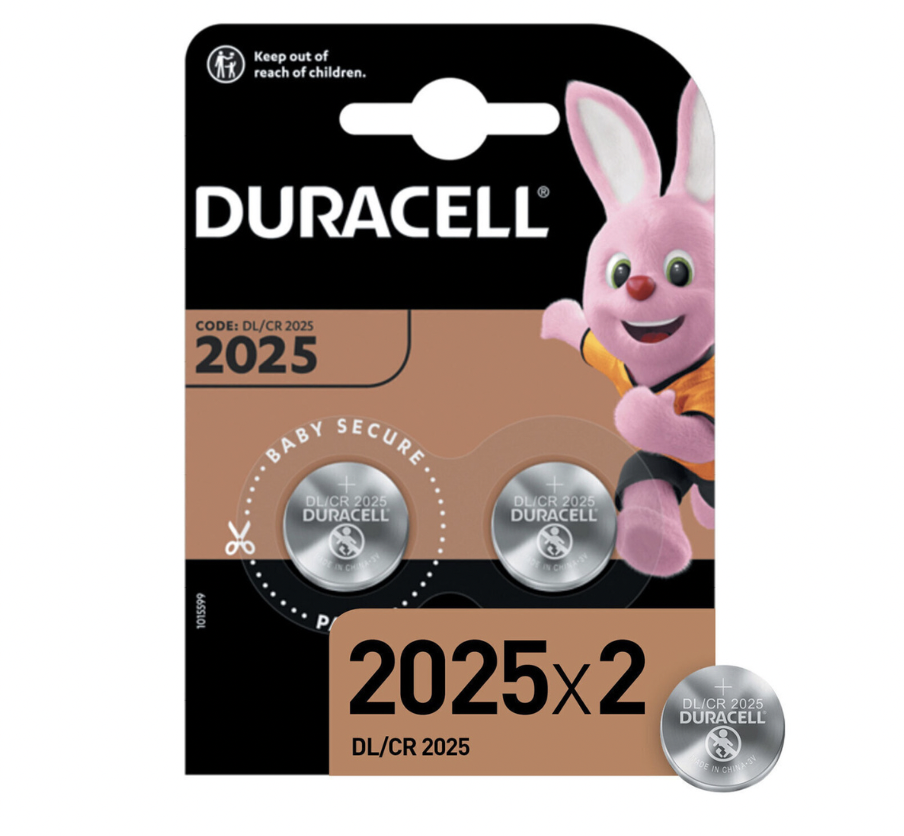   / Duracell -  +50% Extra Life CR2025, 2 