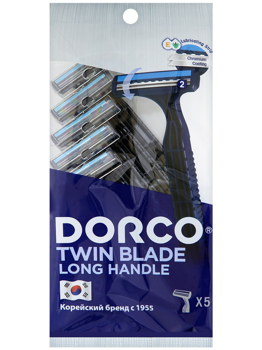   / Dorco Twin Blade Long Handle -      2  5 
