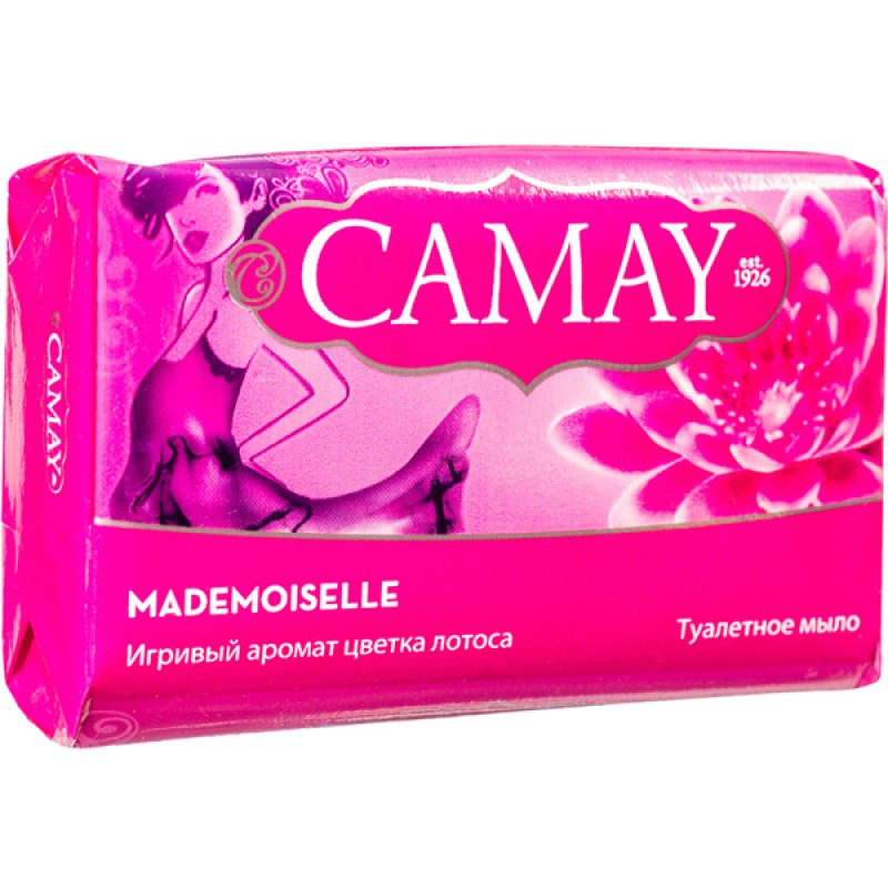картинка Камей Мадмуазель / Camay Mademoiselle - Туалетное мыло с ароматом лотоса, 85 гр