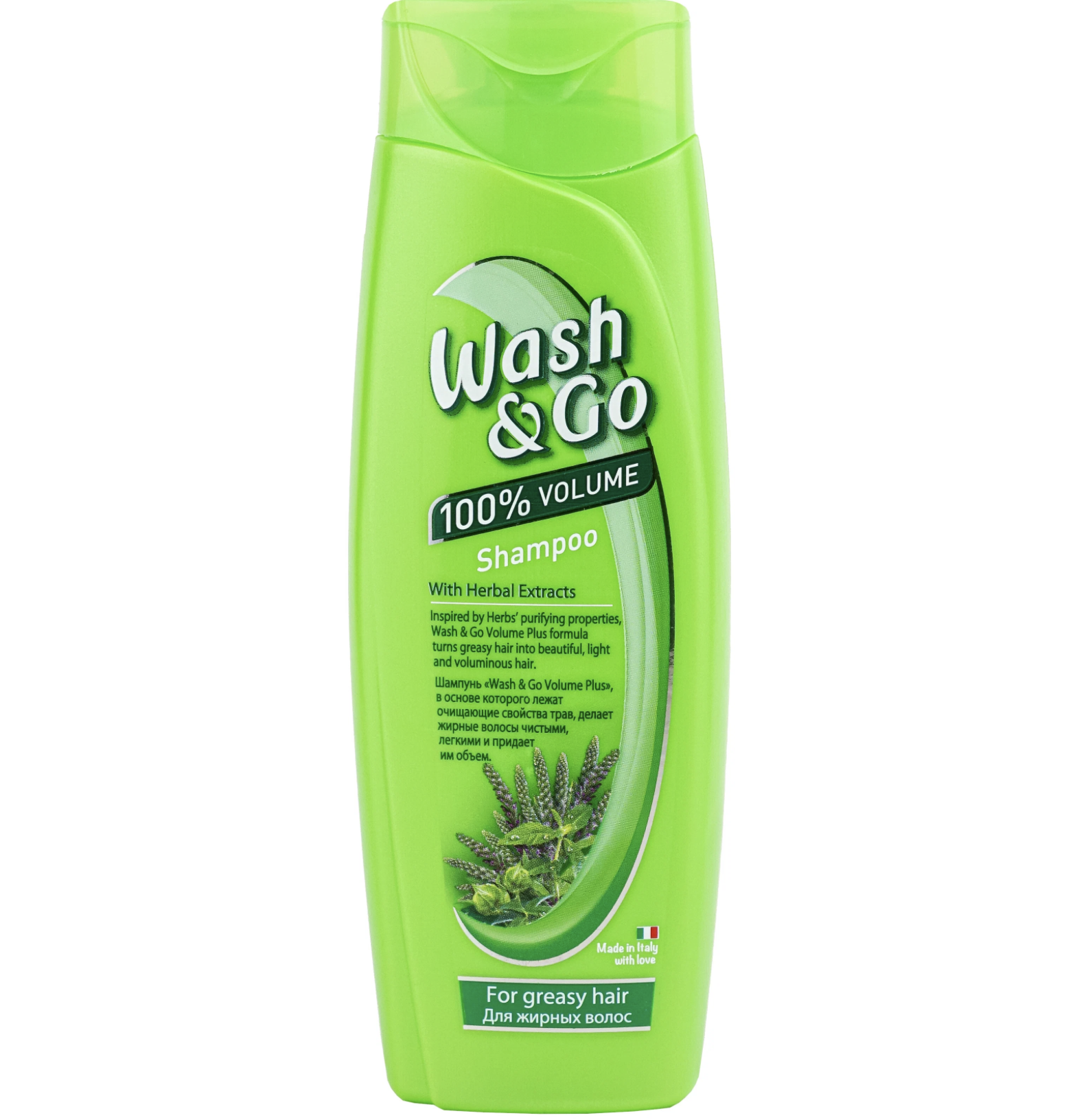 картинка Вош энд Гоу / Wash&Go - Шампунь с экстрактом трав для жирных волос 200 мл