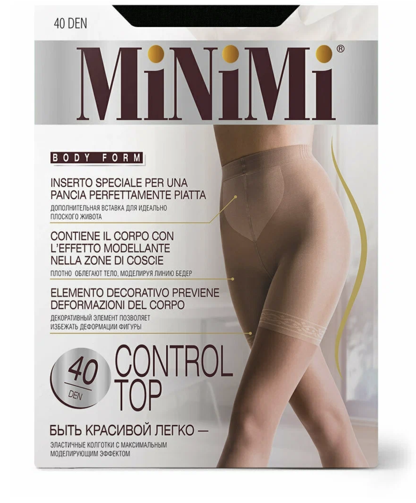   / MiNiMi ControlTop 40/140     BodyForm 40 DEN Nero 3(M)