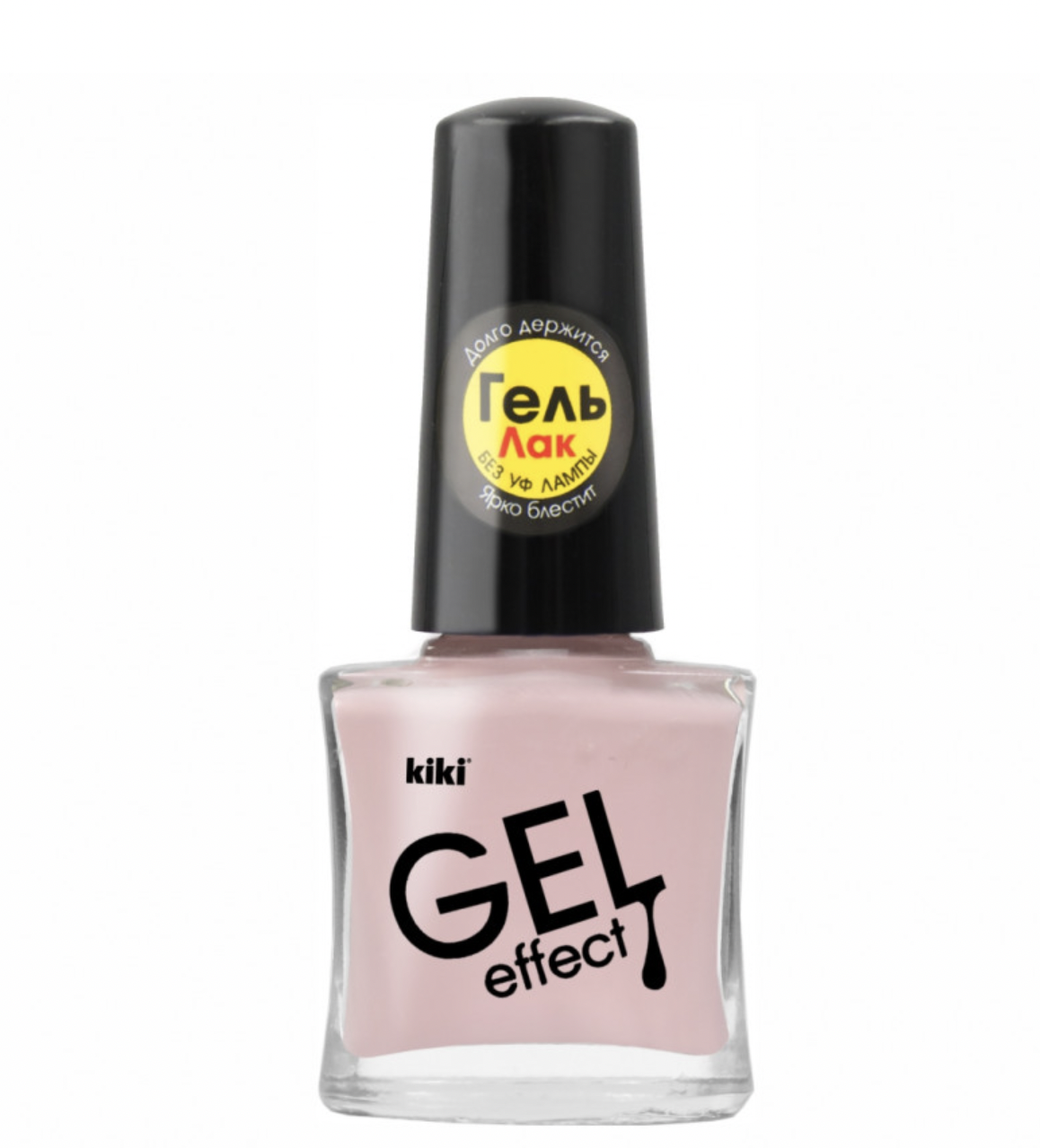 картинка Кики / Kiki Лак для ногтей Gel Effect без УФ ламп тон 78 матовый нежно-розовый 6 мл