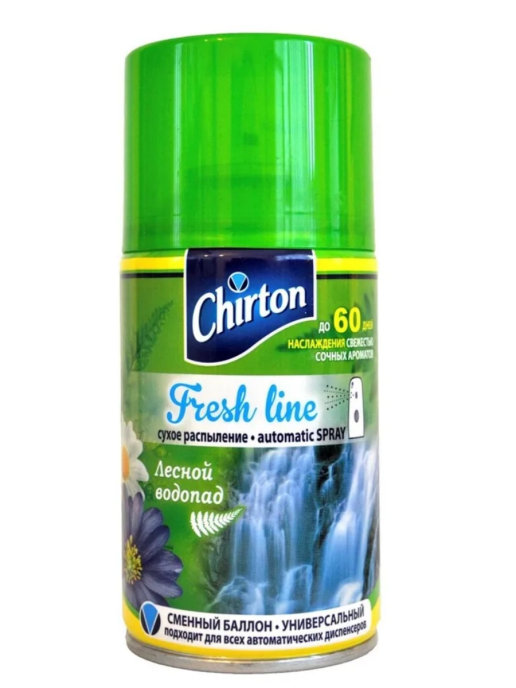 картинка Чиртон / Chirton Fresh line - Освежитель воздуха Лесной водопад Сменный баллон, 250 мл