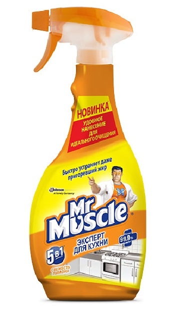 картинка Мистер Мускул / Mr. Muscle - Средство чистящее для кухни Свежесть лимона, 500 мл