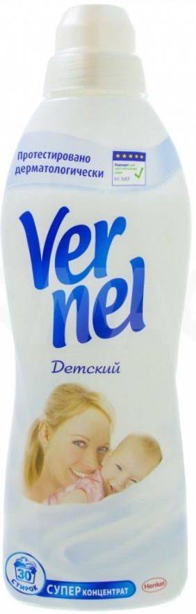 картинка Вернель / Vernel Sensitive Детский Кондиционер для белья Супер концентрат, 0,91 л