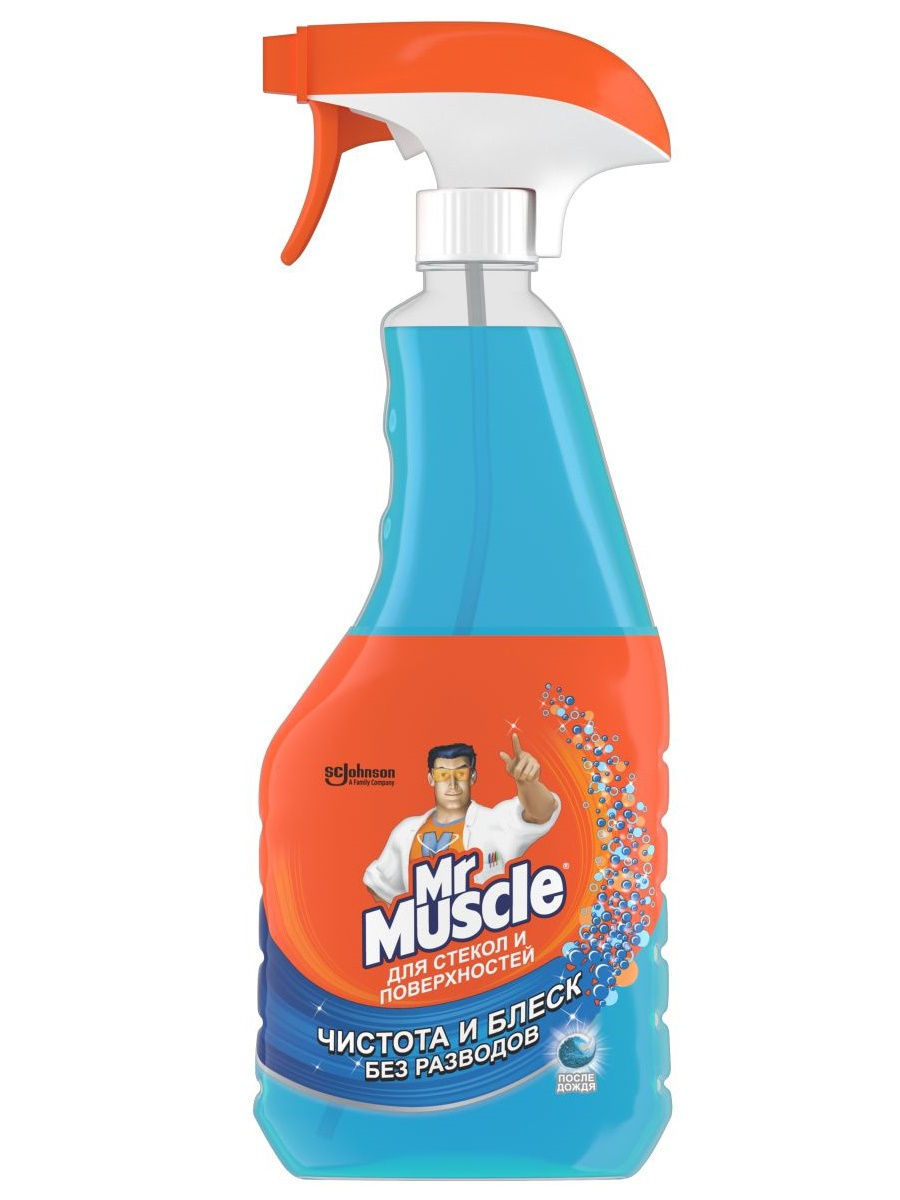 картинка Мистер Мускул / Mr. Muscle - Средство чистящее для стекол и поверхностей После дождя 500 мл