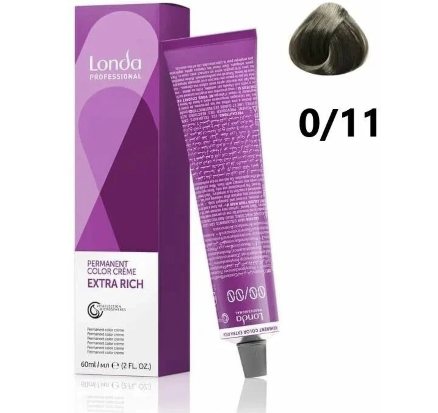 Лонда / Londa Professional - Крем-краска для волос Permanent Color Extra  Rich тон 0/11, 60 мл - Интернет-магазин бытовой химии 