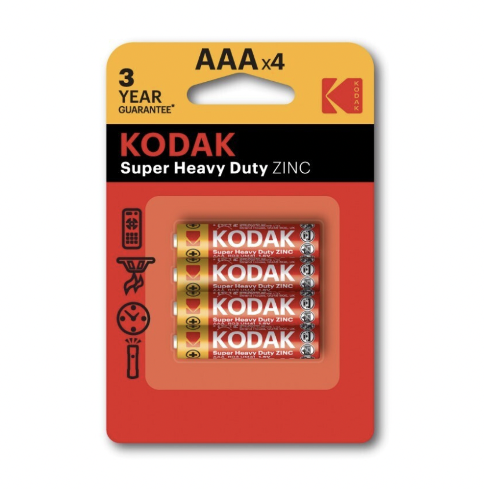   / Kodak -  Super Heavy Duty Zinc AAA R03 UM4 1,5V 4 