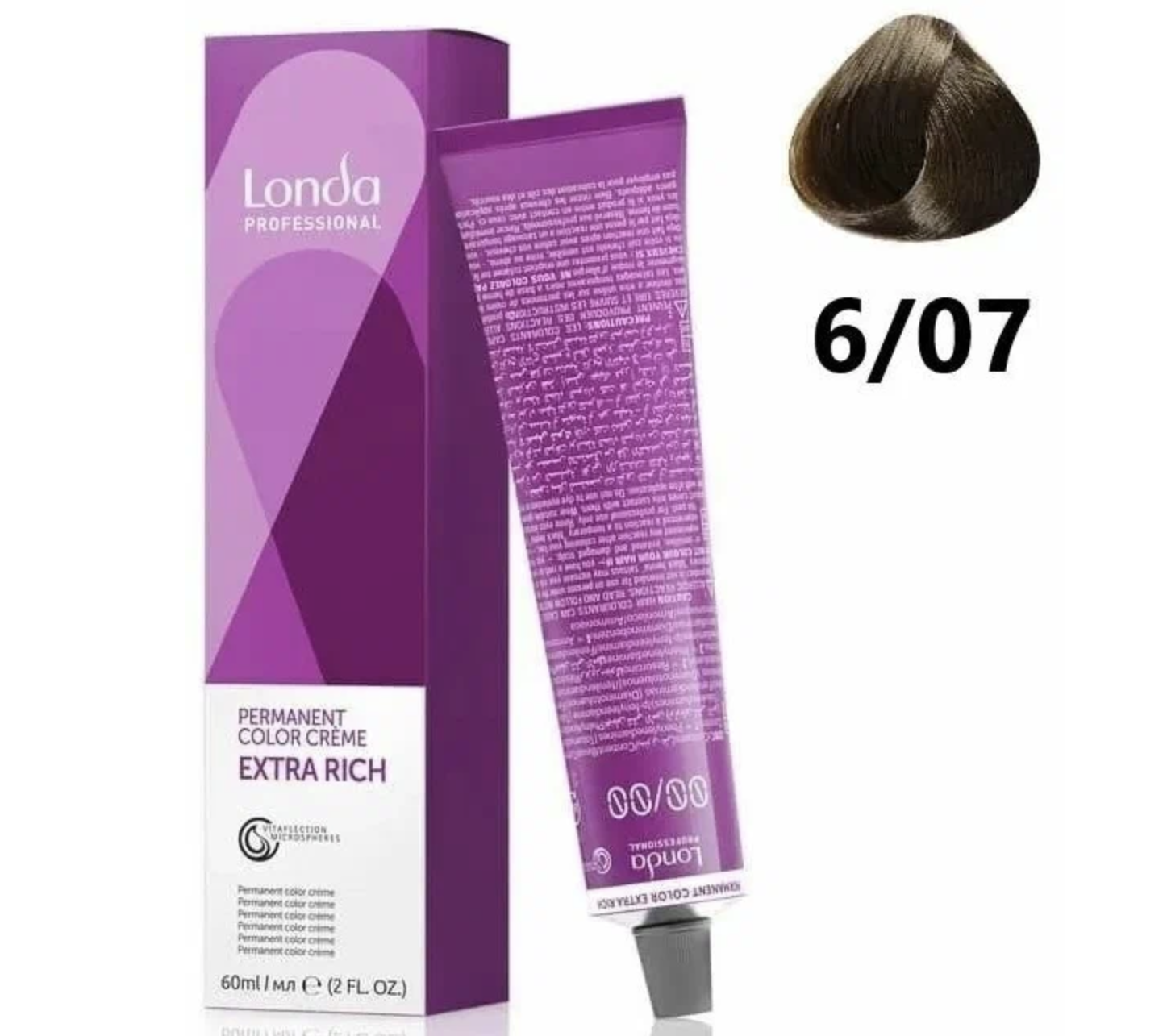 Лонда / Londa Professional - Крем-краска для волос Permanent Color Extra  Rich тон 6/07, 60 мл - Интернет-магазин бытовой химии 