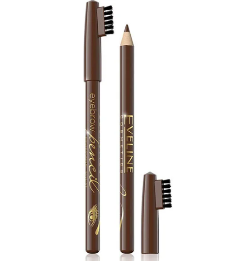 картинка Эвелин / Eveline - Контурный карандаш для бровей Brown с щеточкой