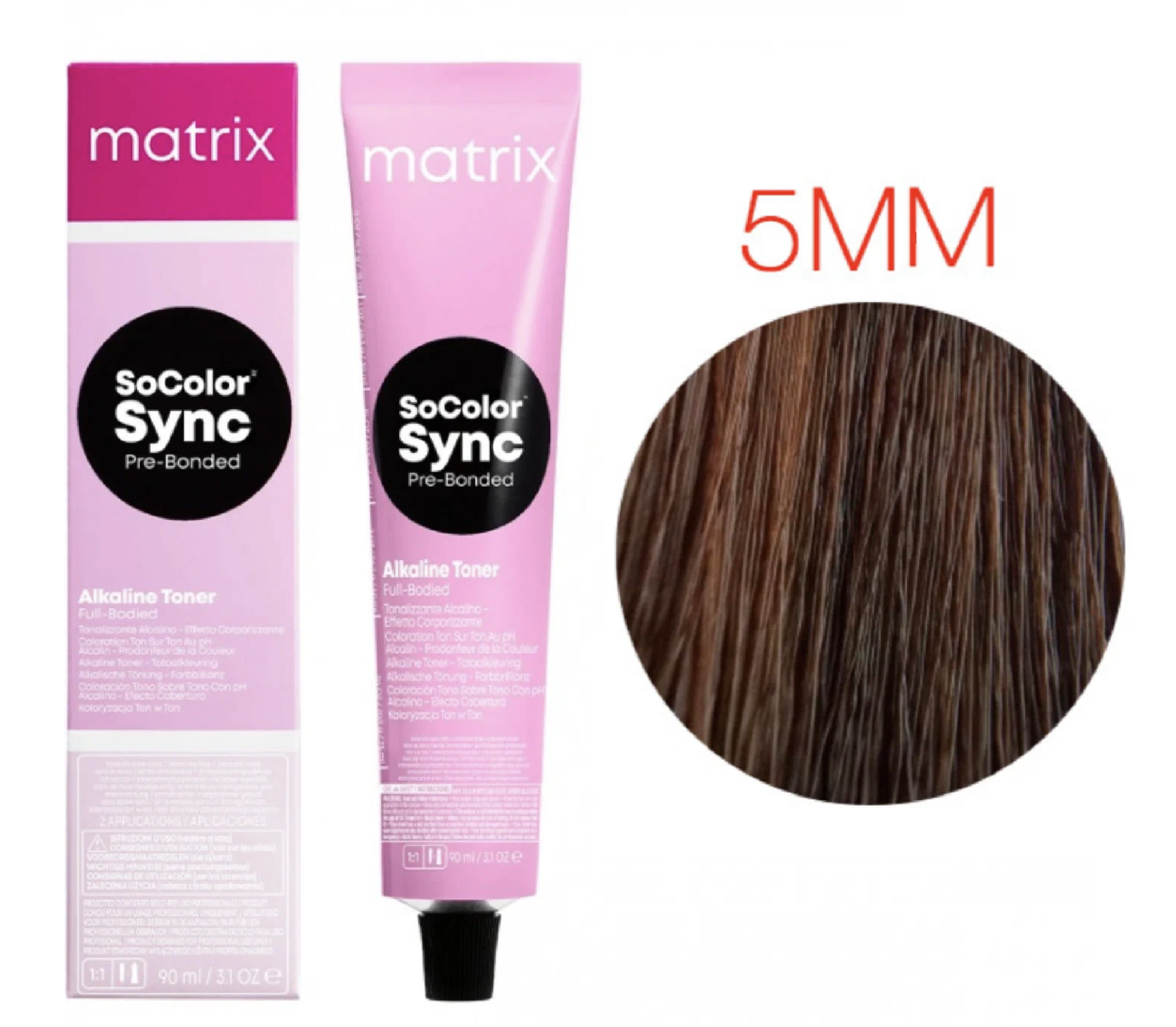 Матрикс / Matrix SoColor Sync Крем-краска для волос без аммиака 5MM светлый  шатен мокка мокка 90 мл - Интернет-магазин бытовой химии 