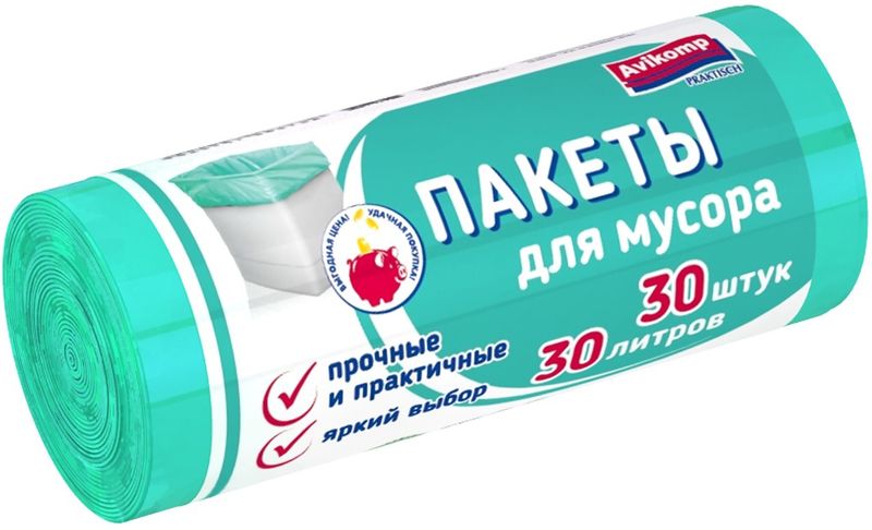 картинка Авикомп / Avikomp - Мешки для мусора 30 литров (30 шт)