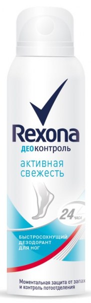 картинка Рексона / Rexona - Дезодорант спрей для ног Активная свежесть, 150 мл