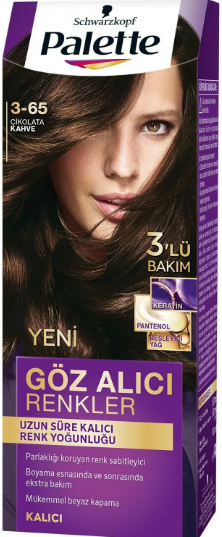 картинка Палетт / Palette - Крем-краска для волос тон 3-65 Темный шоколад 110 мл