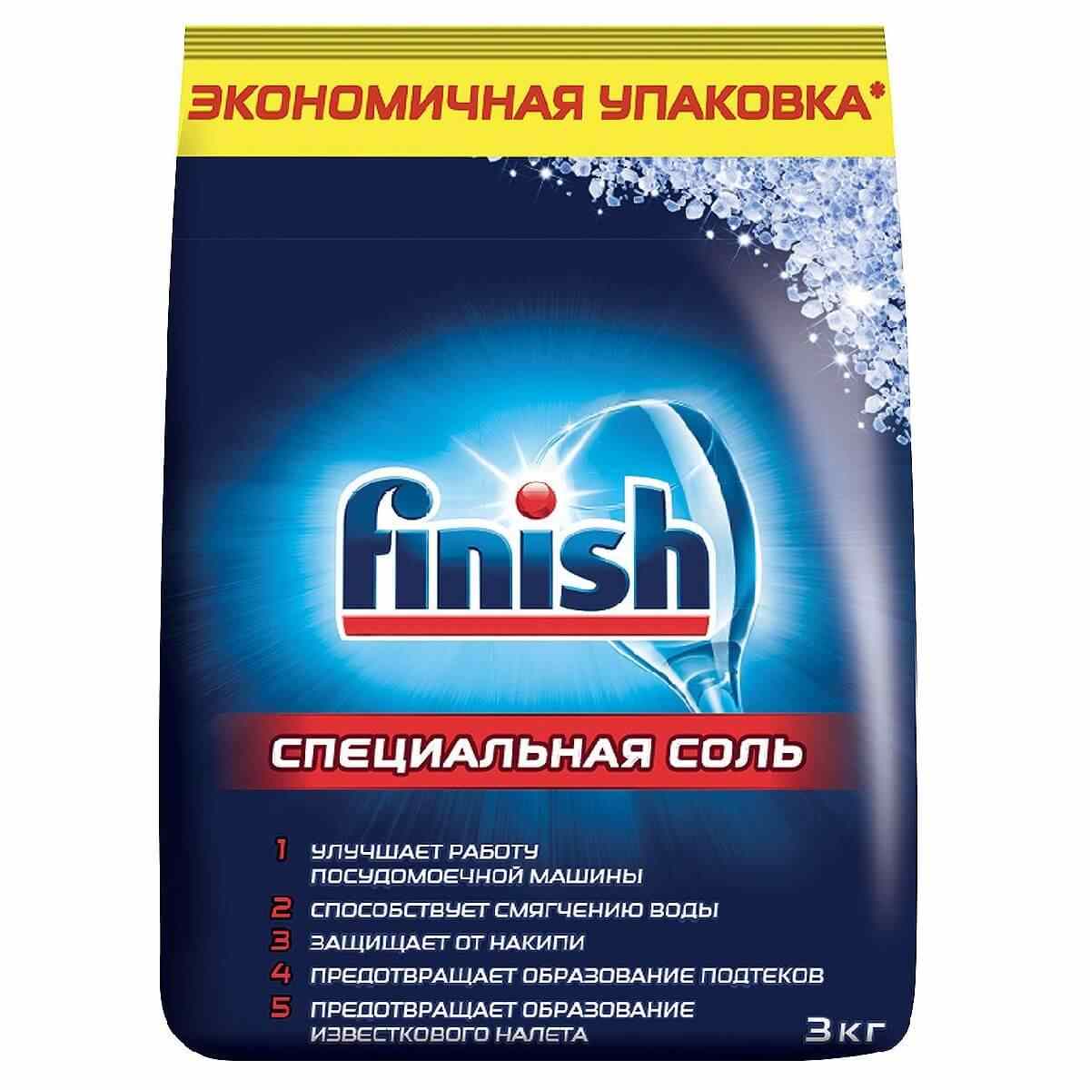 картинка Финиш / Finish - Соль специальная для посудомоечных машин 3 кг