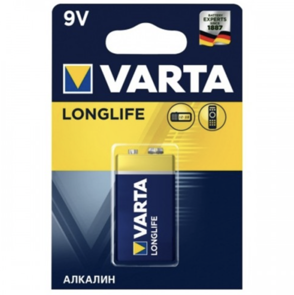   / Varta -  Longlife Alkaline High Energy E-Block 9V 6LP3146, 1 