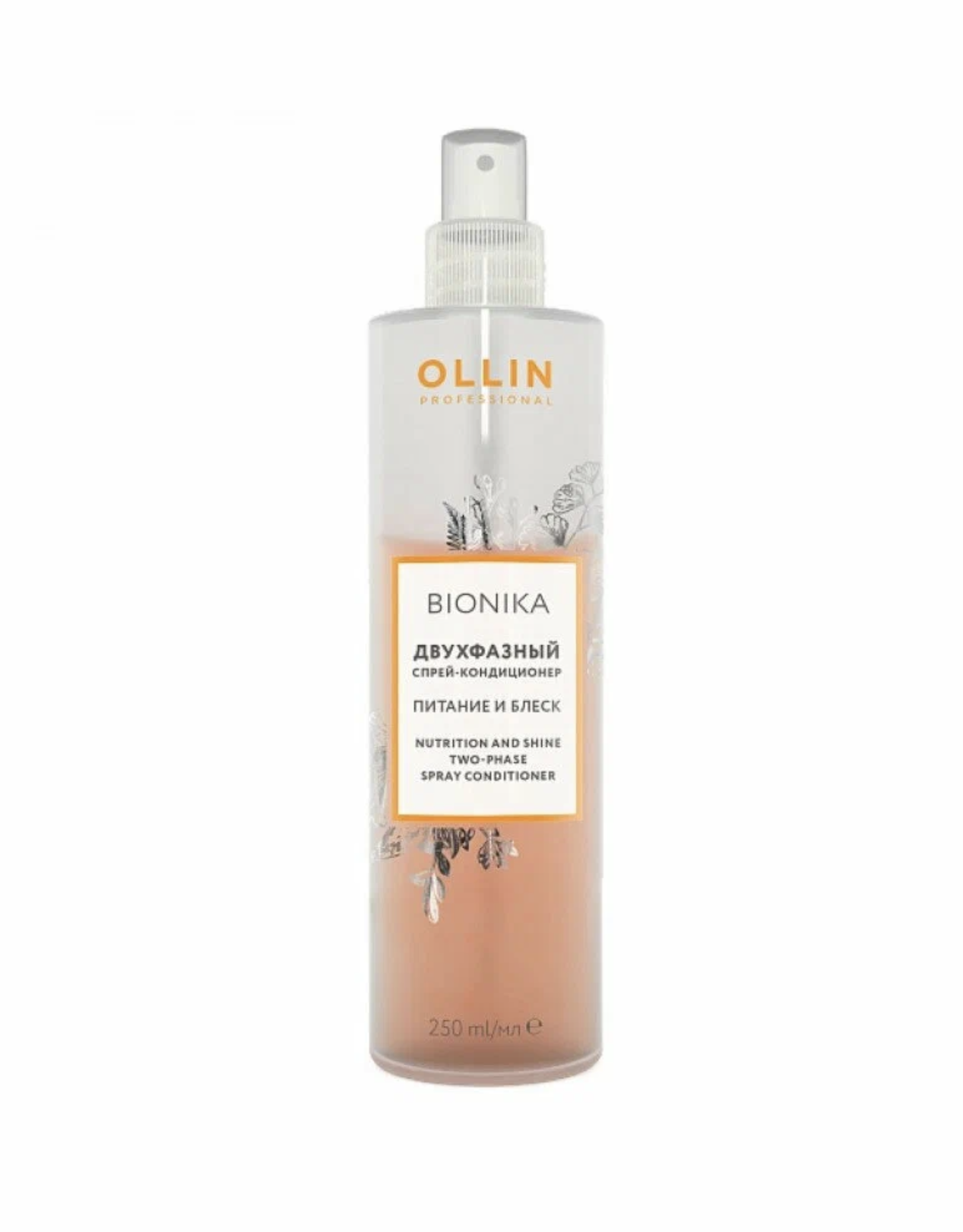 Оллин / Ollin Professional - Спрей-кондиционер двухфазный для волос Bionika  Питание и блеск 250 мл - Интернет-магазин бытовой химии 