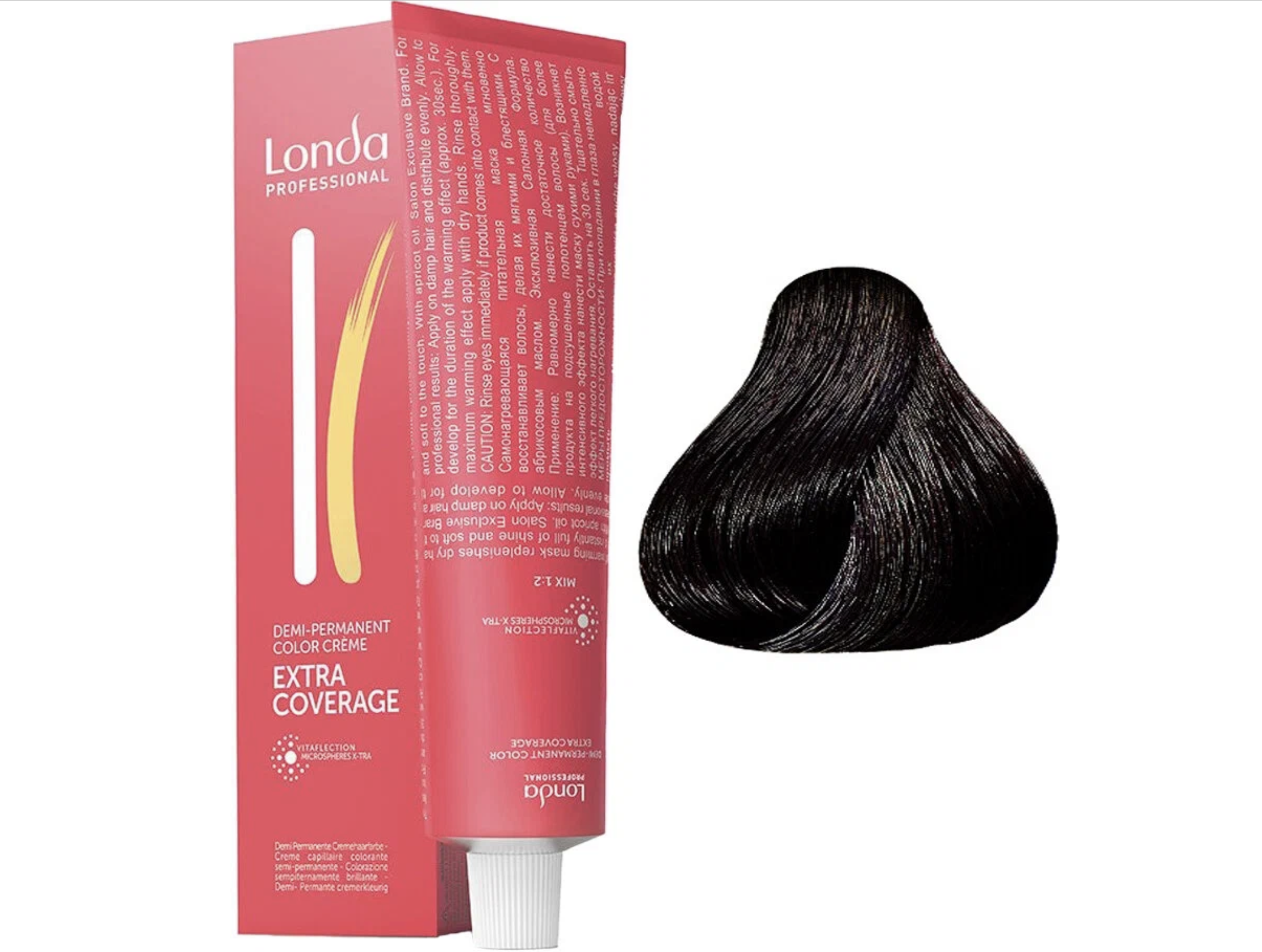 Лонда краска для волос 5.5 для седых волос. Londa professional 4/07.