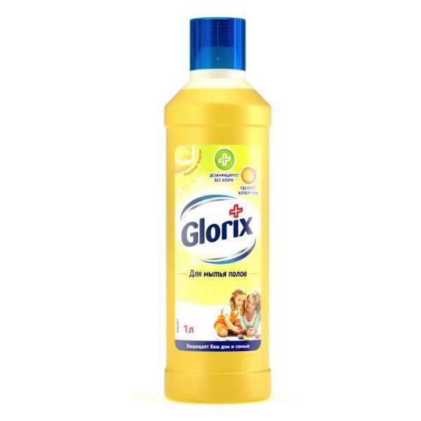 картинка Глорикс / Glorix Лимонная энергия - Средство для мытья полов, 1л
