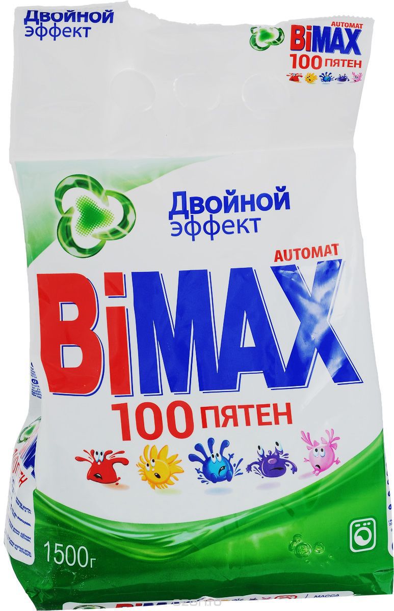 картинка Бимакс 100 пятен / Bimax - Стиральный порошок, 1,5 кг