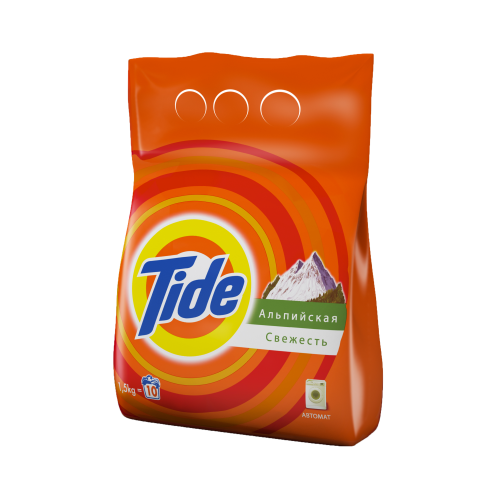 картинка Тайд / Tide Альпийская Свежесть - Стиральный порошок, 1,5 кг