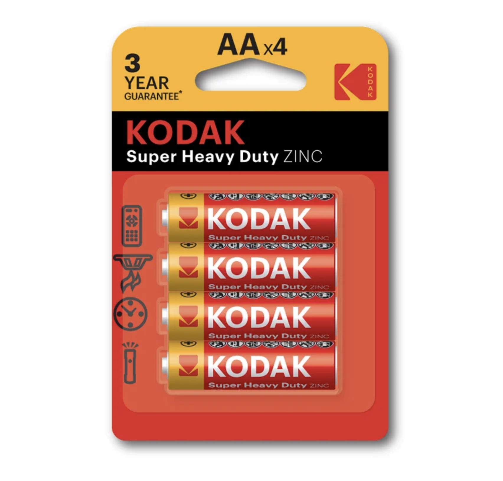   / Kodak -  Super Heavy Duty Zinc AA R6P 1,5V 4 