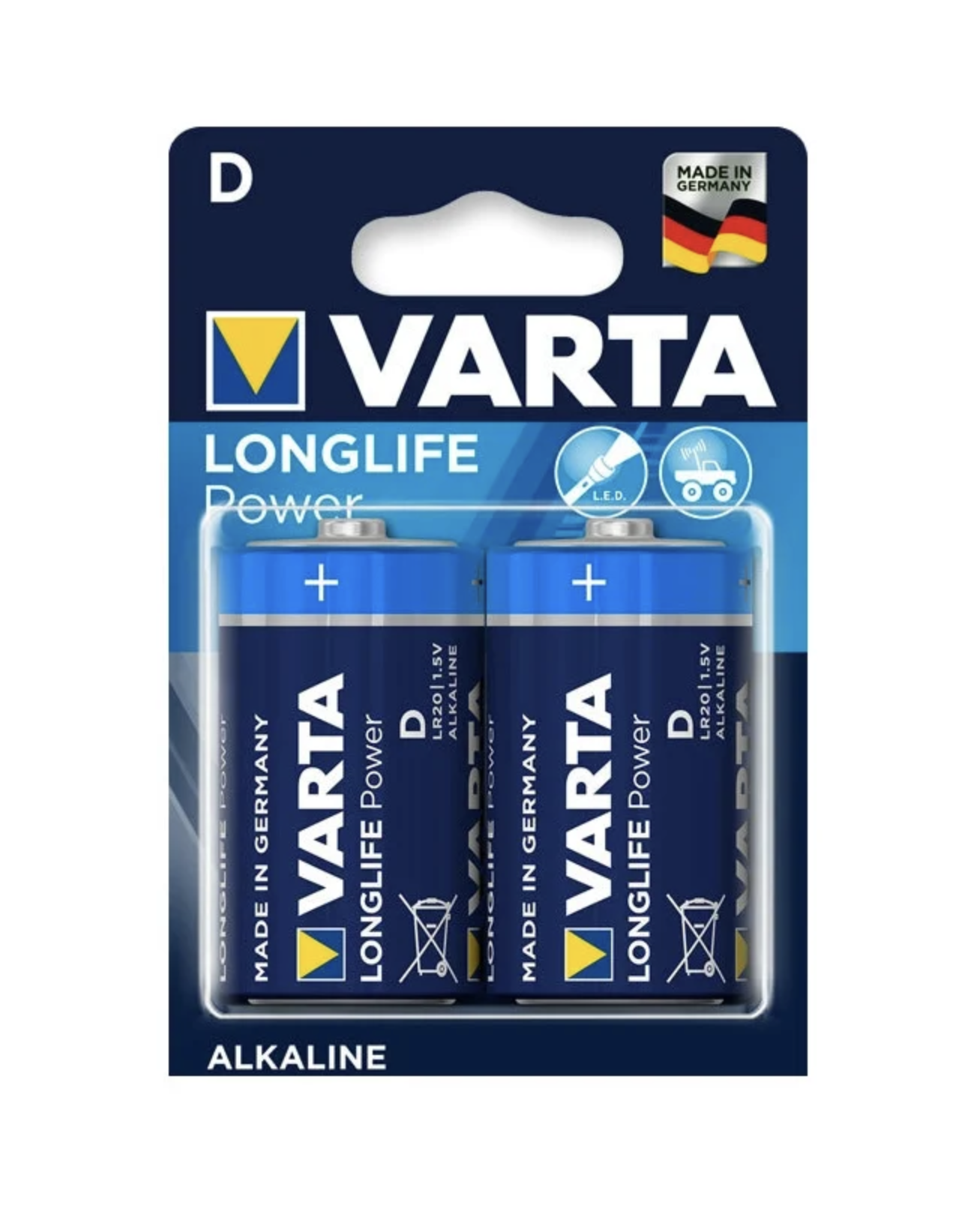   / Varta -  Longlife Power Alkaline High Energy D LR20 1,5V 2 