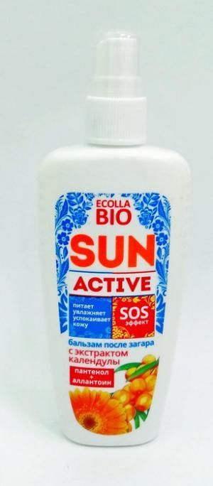 картинка Ecolla-BIO Sun Active - Бальзам после загара SOS-эффект 120 мл