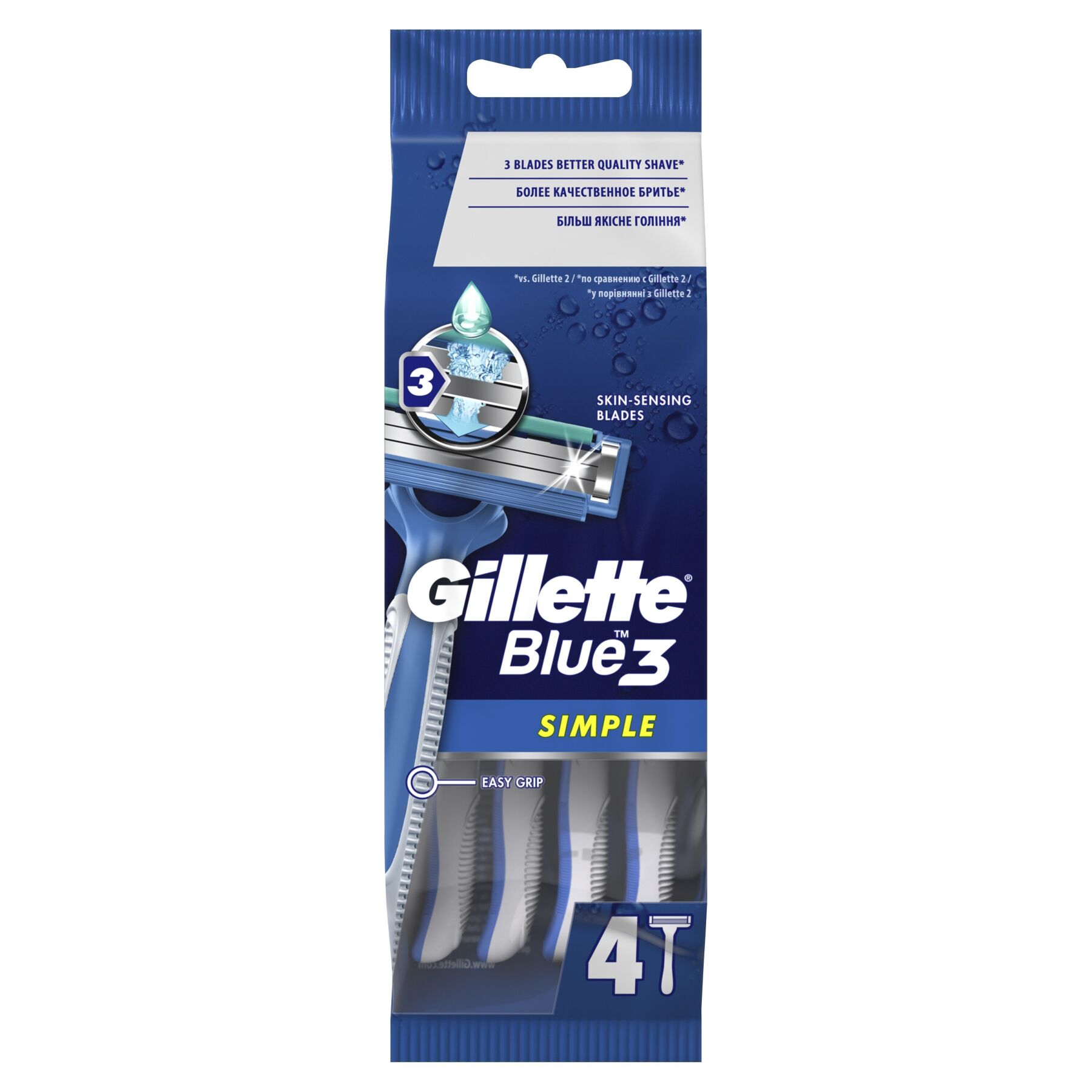 Станок для бритья одноразовый gillette blue