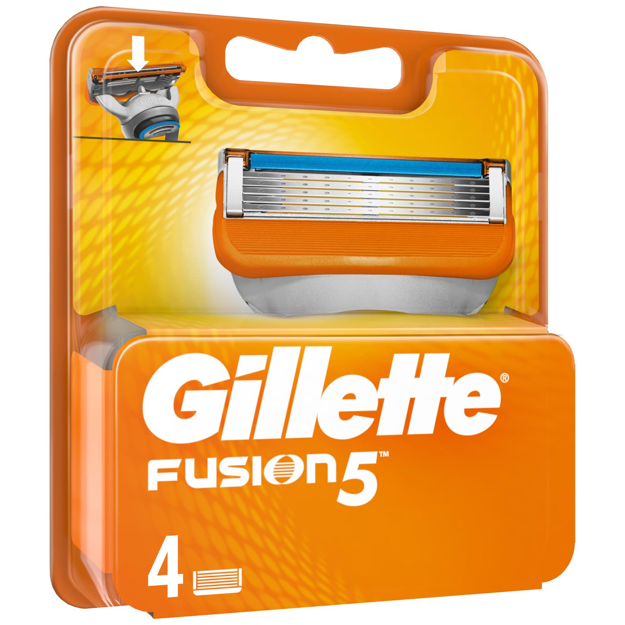 картинка Джилет Фьюжн / Gillette Fusion - Сменные кассеты для бритья, 4 шт
