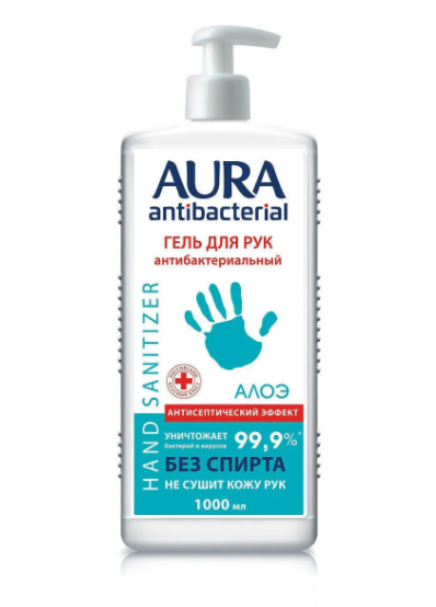 картинка Аура / Aura antibacterial Гель для рук антибактериальный 1л