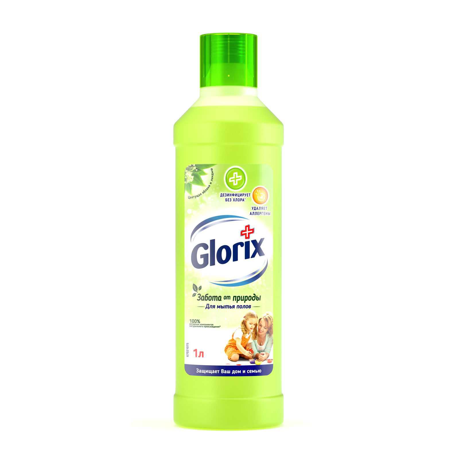 картинка Глорикс / Glorix Цветущая яблоня и ландыш - Средство для мытья полов, 1л