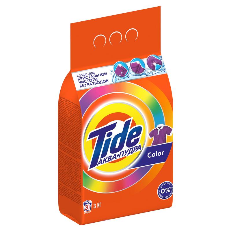 картинка Тайд Колор / Tide - Стиральный порошок для цветного белья, 3 кг