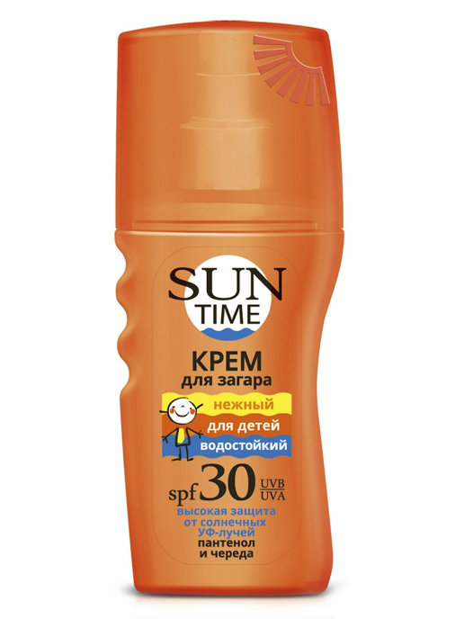картинка Sun Time - Нежный крем для загара для детей SPF 30 150 мл
