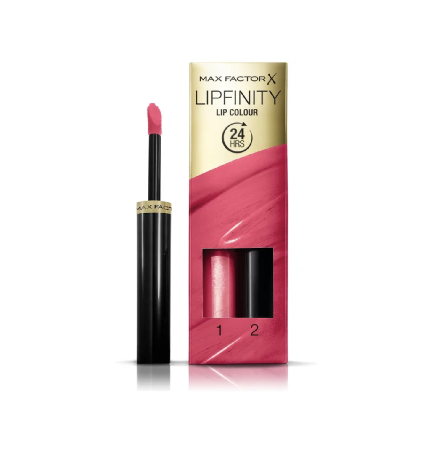 Макс Фактор / Max Factor - Помада+Блеск для губ Lip Colour Lipfinity тон  024 Stay Cheerful 4,2 г - Интернет-магазин бытовой химии 