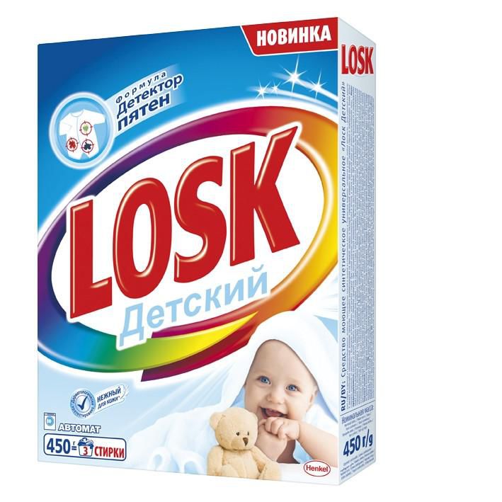 картинка Лоск / Losk Детский - Стиральный порошок, 450 гр