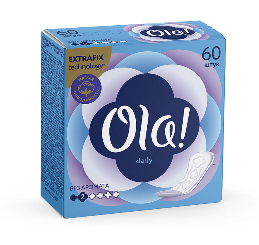 картинка Ола / Ola daily - Прокладки ежедневные без аромата 52 шт