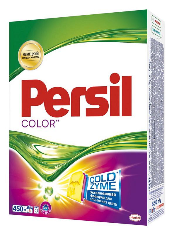 картинка Персил Колор / Persil Color - Стиральный порошок для цветного белья, 450 грамм