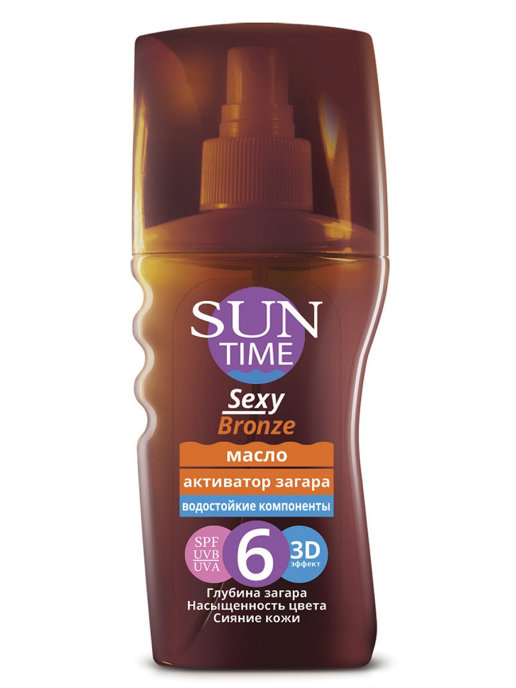 картинка Sun Time - Масло активатор загара Sexy Bronze SPF 6 150 мл