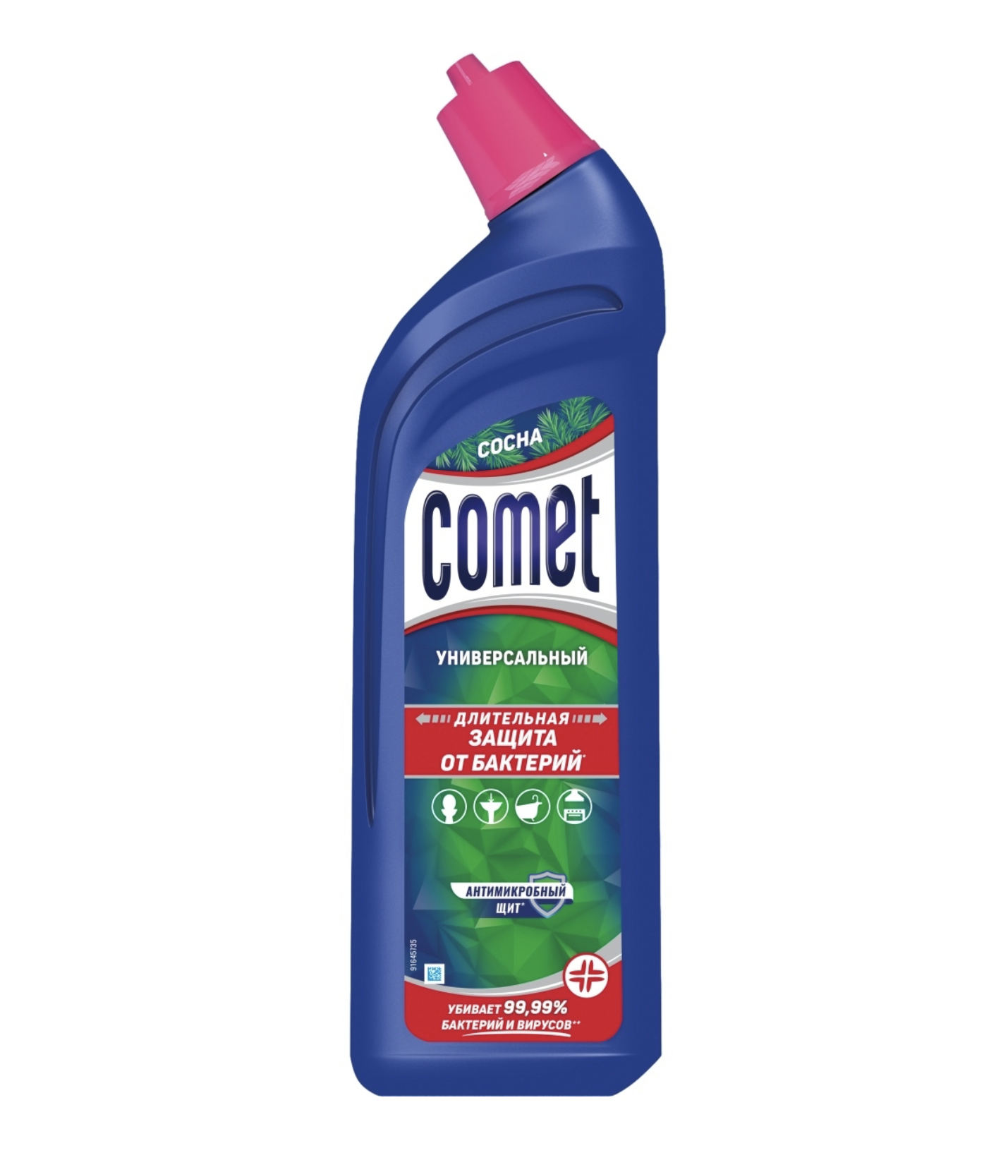 картинка Комет / Comet - Чистящее средство универсальное 2в1 очищение и дезинфекция Сосна 700 мл