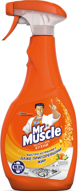картинка Мистер Мускул / Mr. Muscle - Средство чистящее для кухни Энергия цитруса, 500 мл