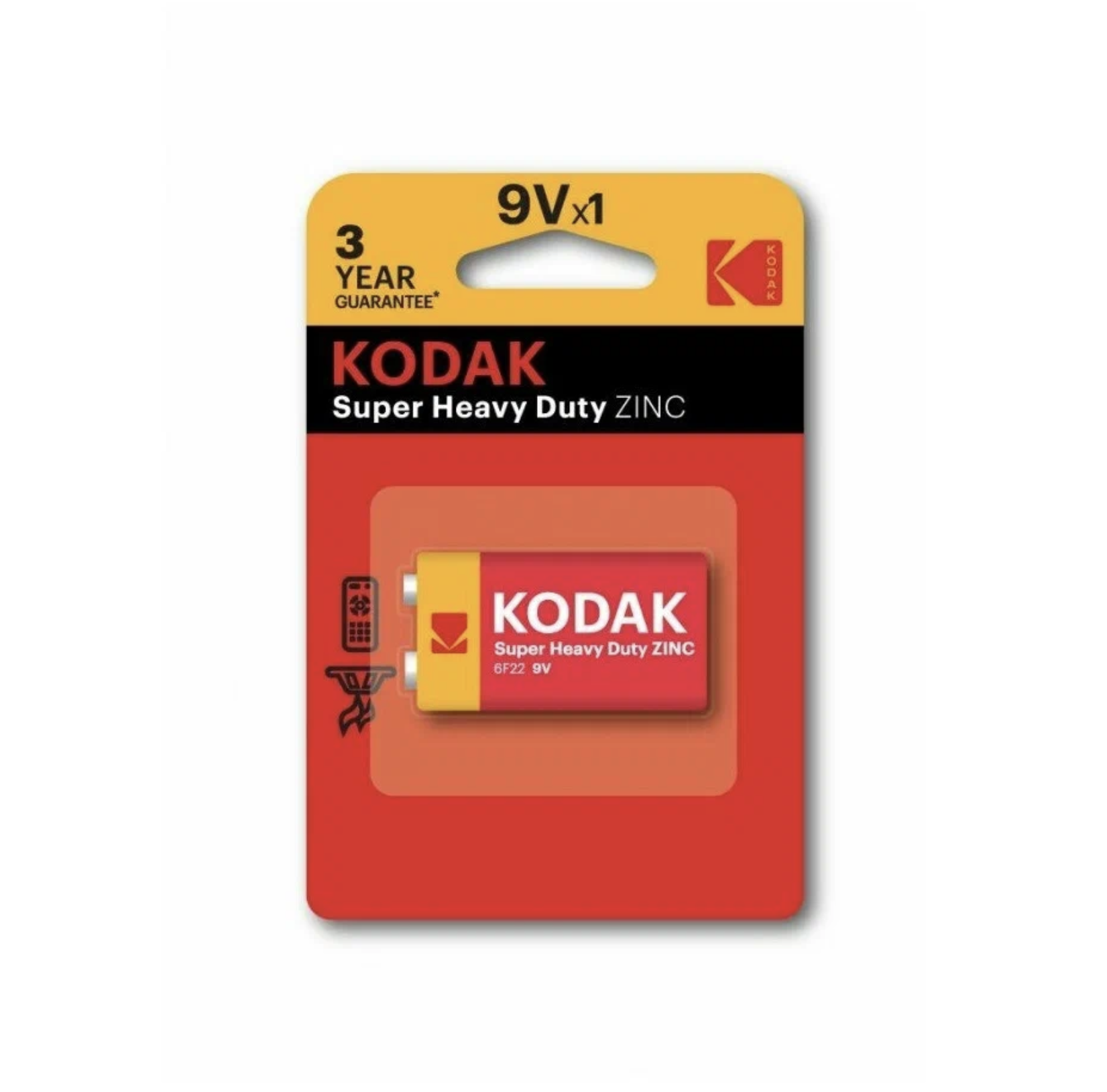   / Kodak -  Super Heavy Duty Zinc 6F22 9V 1 