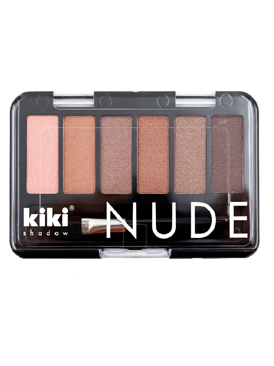 картинка Кики / Kiki Shadow Nude 902 Тени для век тон Перламутово-розовый золотистый латте медно-коричневый