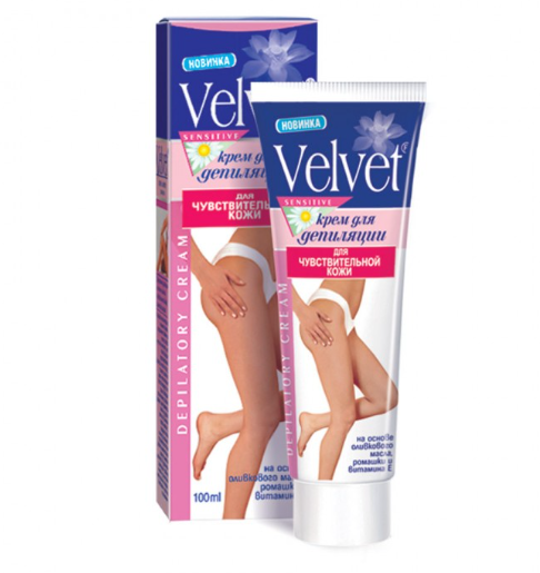 картинка Велвет / Velvet - Крем для депиляции деликатных зон для чувствительной кожи 100 мл